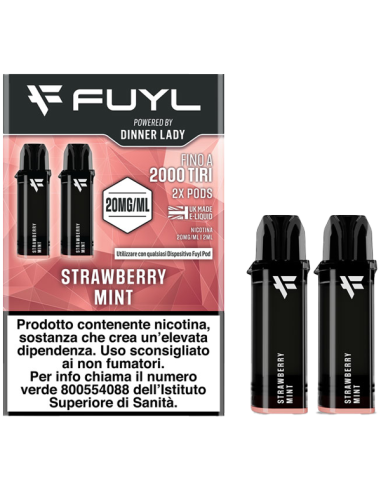 Strawberry Mint Fuyl Pod Precaricate 2ml - 2 Pezzi