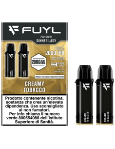 Creamy Tobacco Fuyl Pod Precaricate Dinner Lady 2ml