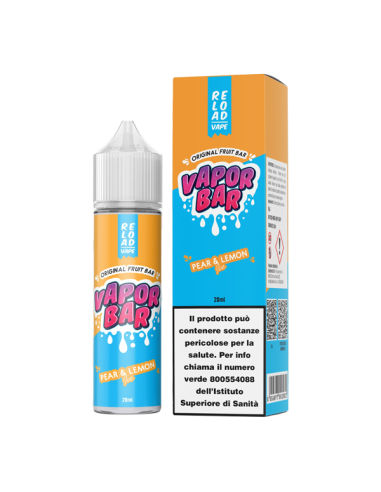 Pear & Lemon Ice Vapor Bar Reload Vape Liquido Shot 20ml