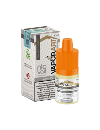 Tobacco Gold nic salts VaporArt Liquido Pronto 10ml con sali di nicotina