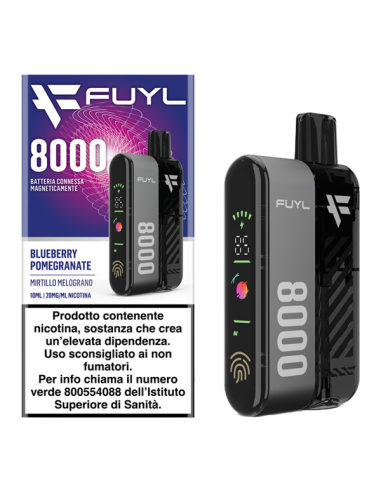 Fuyl 8000 Starter Kit  + Pod Precaricata Blueberry Pomegranate