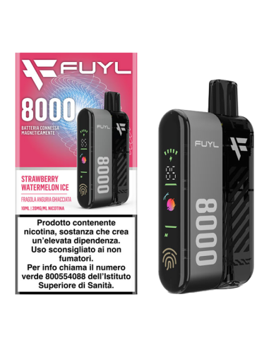 Fuyl 8000 Starter Kit  + Pod Precaricata Strawberry Watermelon Ice