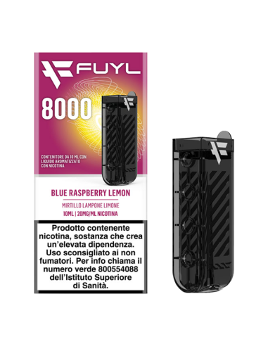 Blue Raspberry Lemon Fuyl 8000 Pod Precaricata 10ml