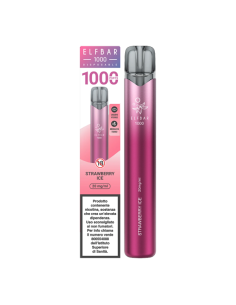 Strawberry Ice Elfbar EB1000 sigaretta elettronica Usa e Getta 1000 tiri Puff