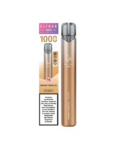 Cream Tobacco Elfbar EB1000 Pod Mod Usa e Getta