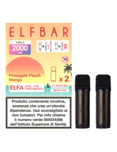 PRE - Pineapple Peach Mango ELFA Pod Precaricate Elfbar 2ml - 2 pezzi