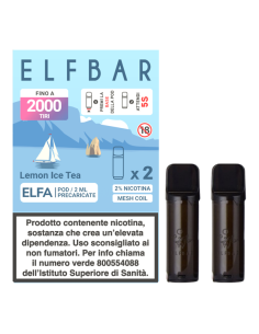 Lemon Ice Tea ELFA Pod Precaricate Elfbar 2ml - 2 pezzi