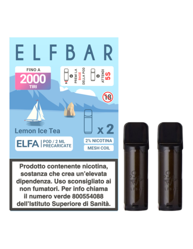 Lemon Ice Tea ELFA Pod Precaricate Elfbar 2ml - 2 pezzi