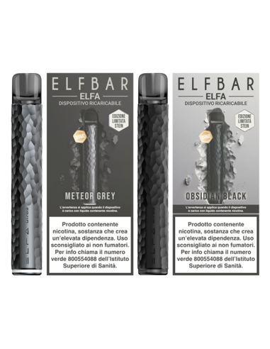 ELFA Stein Limited Edition Elfbar Battery Device Corpo Batteria 500mAh