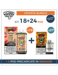 Monster Svapo 18 Starter Kit + 24 Pod Precaricate + Omaggio 3