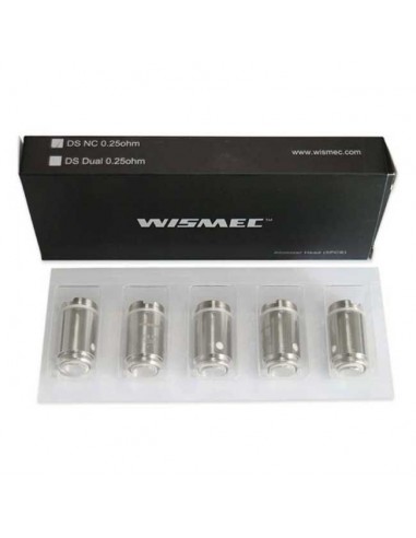 DS NC Wismec Resistenza 0.25ohm Head Coil - 5 Pezzi