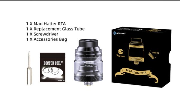 advken mad hatter rta package contents