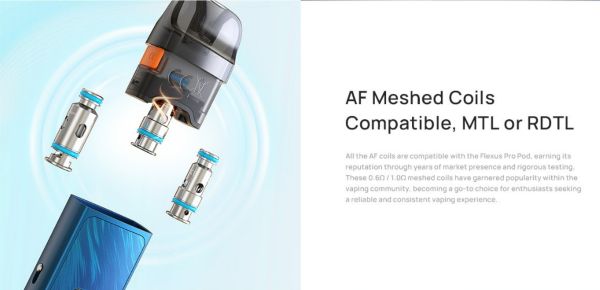 aspire flexus pro sigaretta elettronica compatibile con resistenze af coil