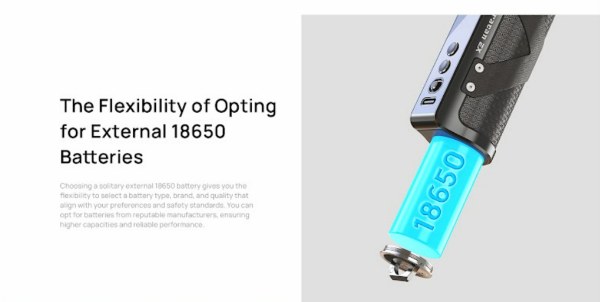 aspire huracan ex box mod single battery 18650