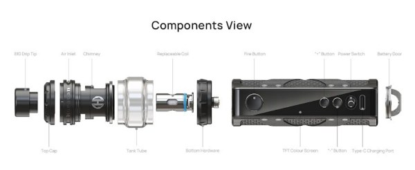 aspire huracan ex kit componenti sigaretta elettronica