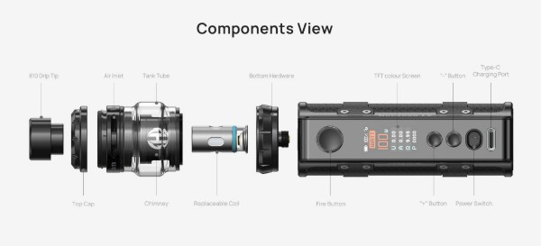 aspire huracan lx kit componenti sigaretta elettronica