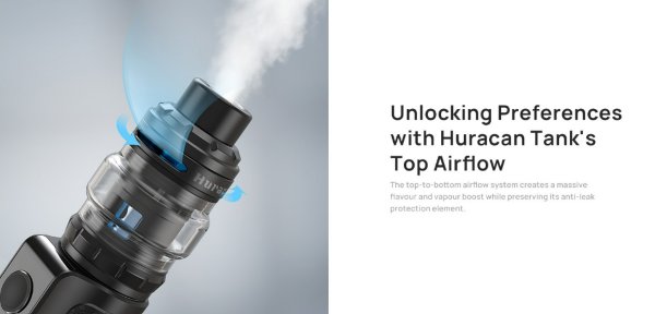 aspire huracan lx kit sigaretta elettronica con regolazione dell'ariosità del tiro