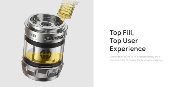 aspire huracan mini atomizzatore con ricarica dall'alto