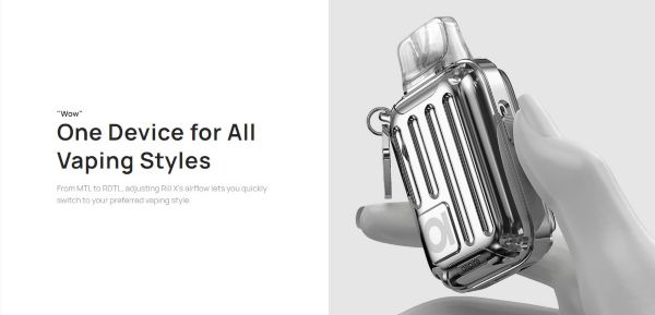 aspire riil x pod mod with adjustable draw