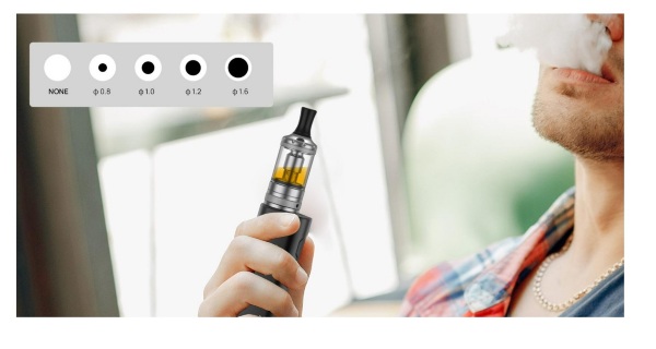 aspire zelos nano kit electronic cigarette cheek with adjustable draw
