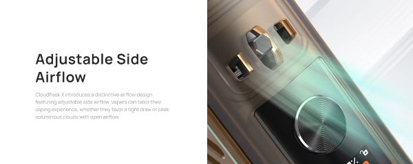 cloudflask x aspire sigaretta elettronica con regolazione ariosità del tiro