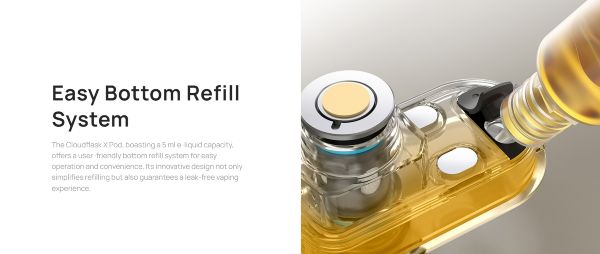 cloudflask x aspire sigaretta elettronica con riempimento serbatoio dal basso