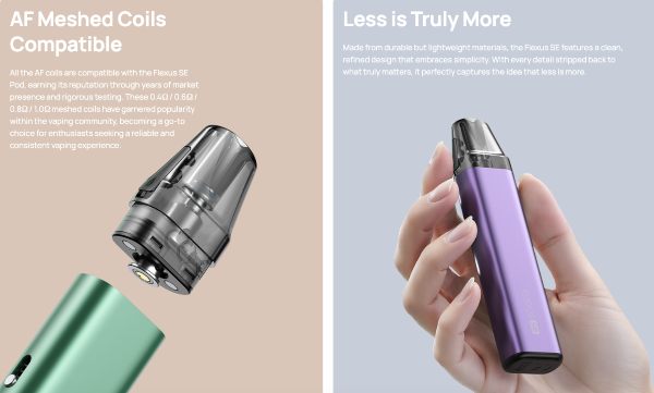 flexus se aspire sigaretta elettronica compatibile con resistenze AF coil