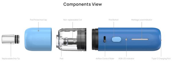 fluffi mini aspire componenti sigaretta elettronica
