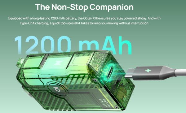 gotek x 3 aspire sigaretta elettronica con batteria integrata 1200 mah