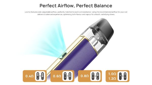 loomix aspire sigaretta elettronica con aria regolabile