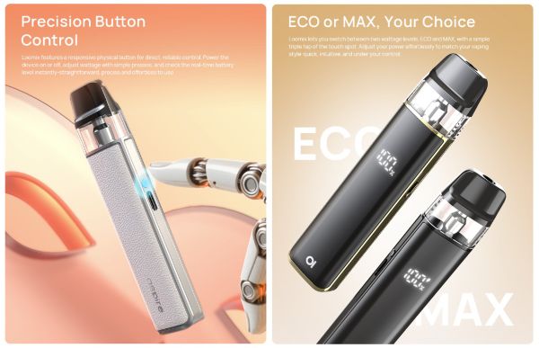 loomix aspire sigaretta elettronica con tiro automatico regolabile