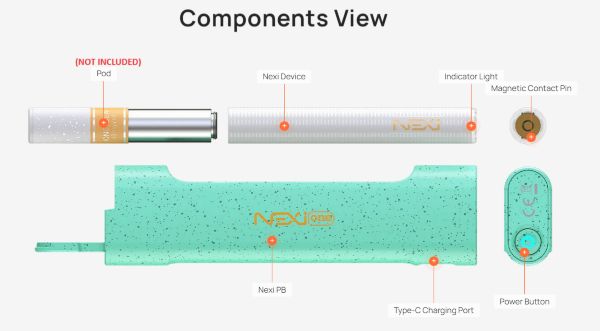 nexi one aspire componenti sigaretta elettronica