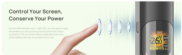 pixo neo aspire sigaretta elettronica con funzione display on off