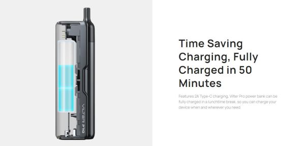 how long does it take to charge Vilter Pro with powerbank