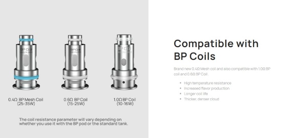 resistenze BP coil compatibili con atomizzatore aspire huracan mini