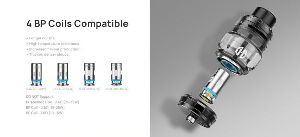 revolto aspire sigaretta elettronica compatibile bp coil 0.15 0.17 0.3 ohm