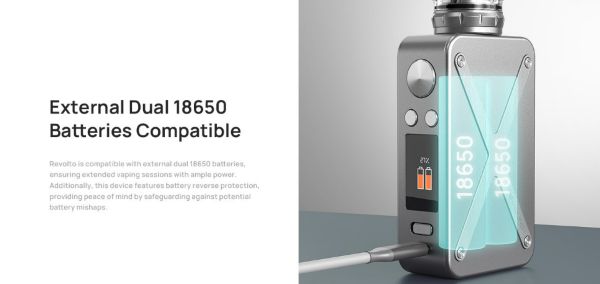 revolto aspire sigaretta elettronica dual battery 18650
