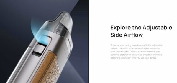 veynom air aspire sigaretta elettronica con ariosità del tiro regolabile