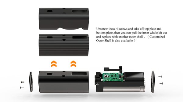Onebar Ambition Mods X R-S-S- Mods Box Mod 60W cover replacement