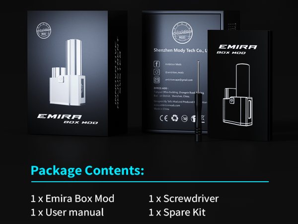 emira box ambition mods telli's mod contenuto della confezione