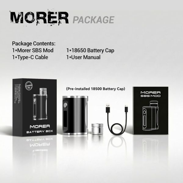 morer box ambition mods contenuto della confezione