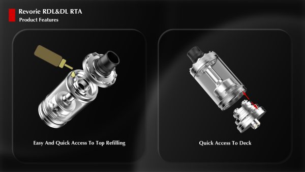 revorie rdl dl rta ambition mods atomizzatore rigenerabile a ricarica dall'alto