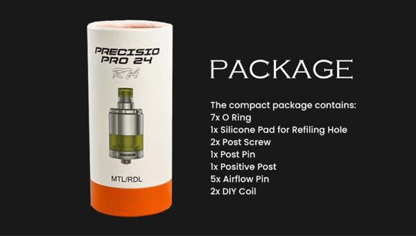 Precisio Pro 24 RTA BD Vape Atomizer | Svapoebasta