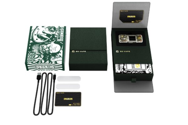 rayden 220 bd vape box mod contenuto della confezione