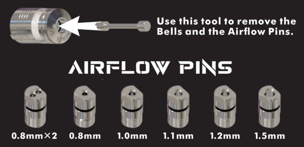 labs rta atomizzatore bp mods con 6 air pin sotto coil