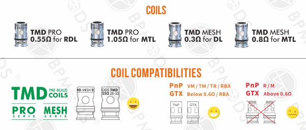 resistenze compatibili con atomizzatore tmd boro tank bp mods