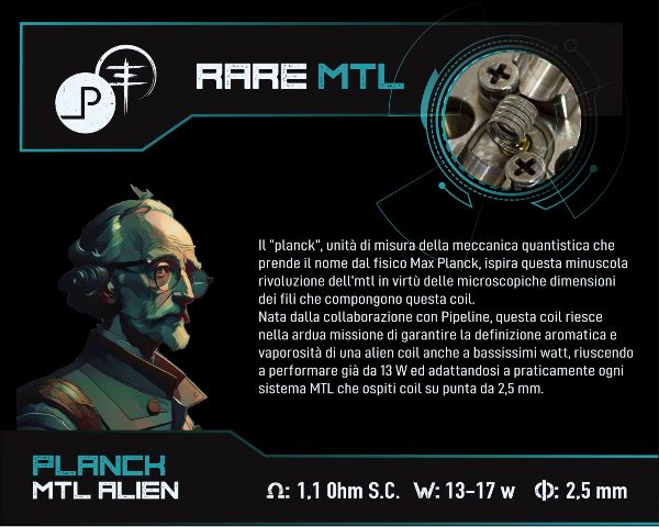 planck mtl alien breakill's lab resistenze prefatte 1.1 ohm