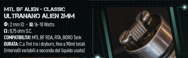 scheda tecniche resistenze pronte ultra nano alien 2mm breakills