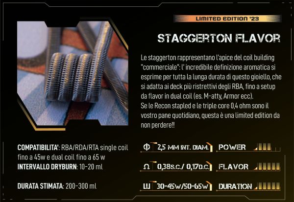 staggerton flavor coil prefatte breakill alien lab