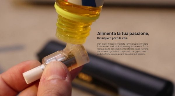 rever da one electronic cigarette with side refill